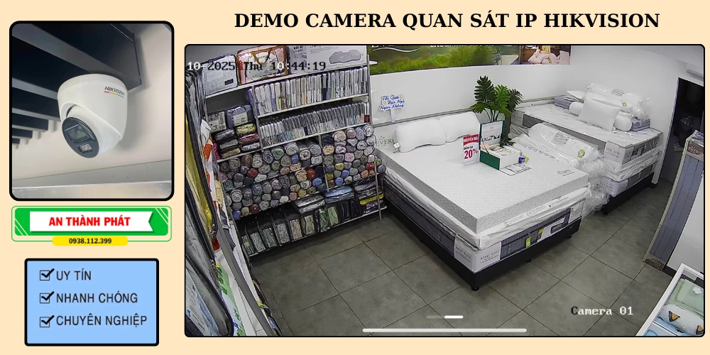 demo camera quan sát hikvision hình ảnh đẹp chất lượng cao giá rẻ 