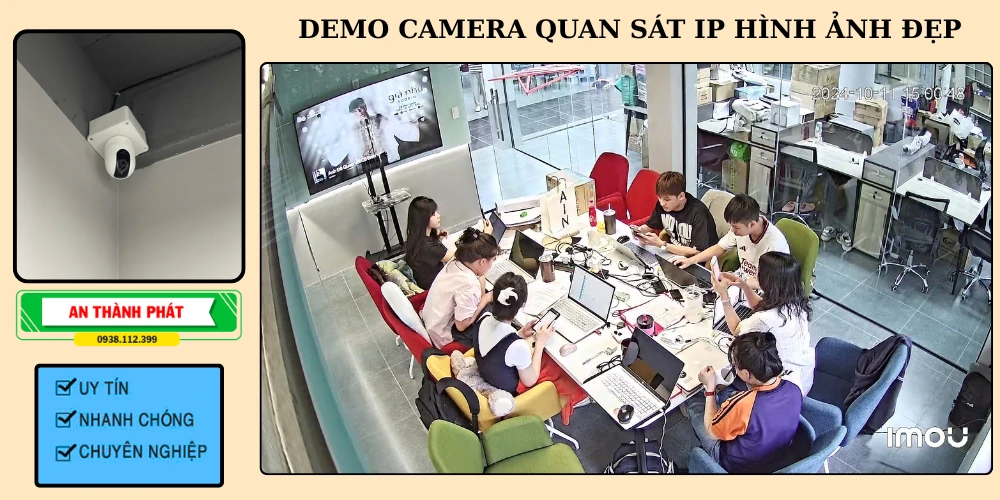 demo camera quan sát ip chất lượng cao hình ảnh đẹp 