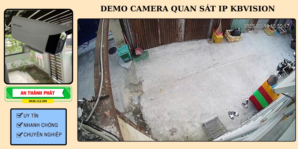 camera quan sát kbvision chất lượng cao hình ảnh đẹp đemo 