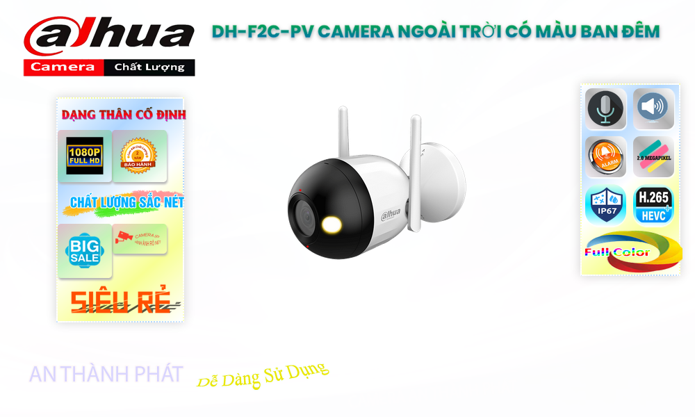 Dahua DH-F2C-PV Sắc Nét ✪