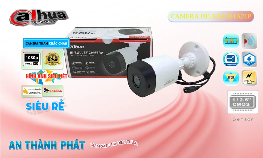 Camera Thân Dahua DH-HAC-B1A21P