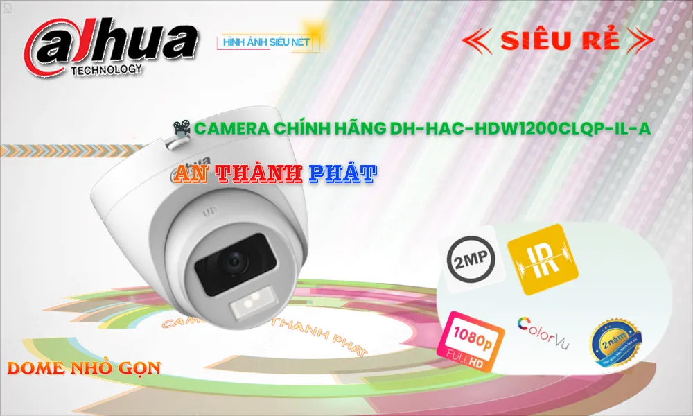 Camera DH-HAC-HDW1200CLQP-IL-A Dahua ❂