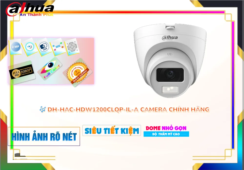 Camera DH-HAC-HDW1200CLQP-IL-A Dahua ❂