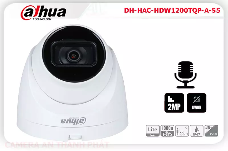 Camera Dahua Dome DH-HAC-HDW1200TQP-A-S5
