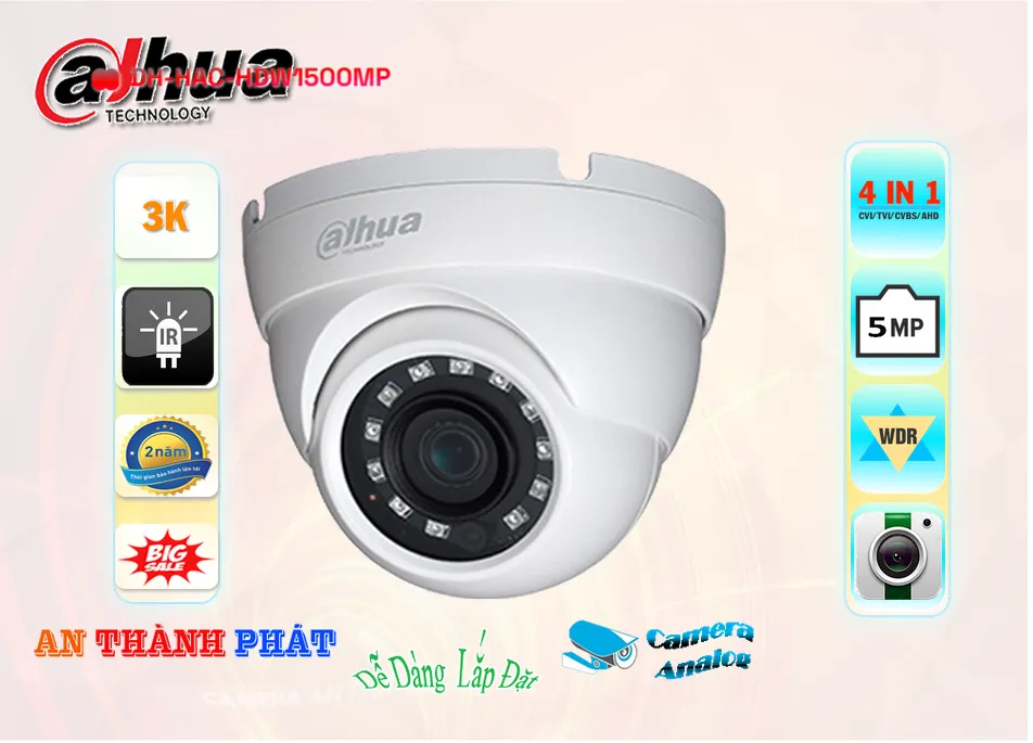 Camera Dahua DH-HAC-HDW1500MP