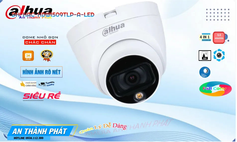 Camera Dahua DH-HAC-HDW1509TLP-A-LED