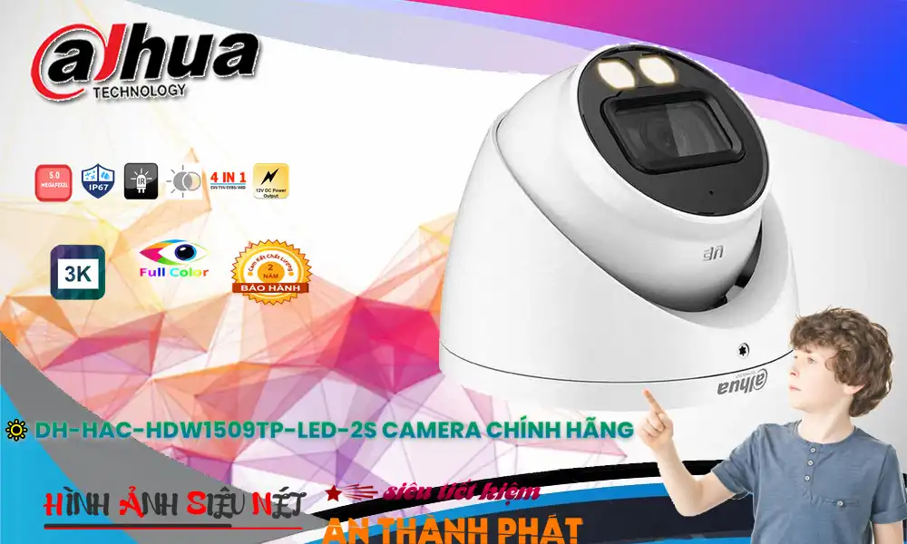 DH-HAC-HDW1509TP-LED-2S Camera Thiết kế Đẹp Dahua