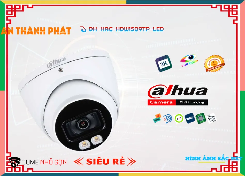 ➠  DH-HAC-HDW1509TP-LED sắc nét Dahua