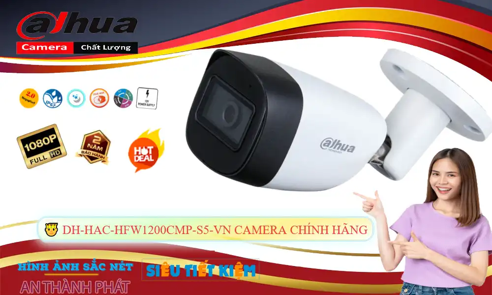 ❂  DH-HAC-HFW1200CMP-S5-VN Camera Với giá cạnh tranh Dahua