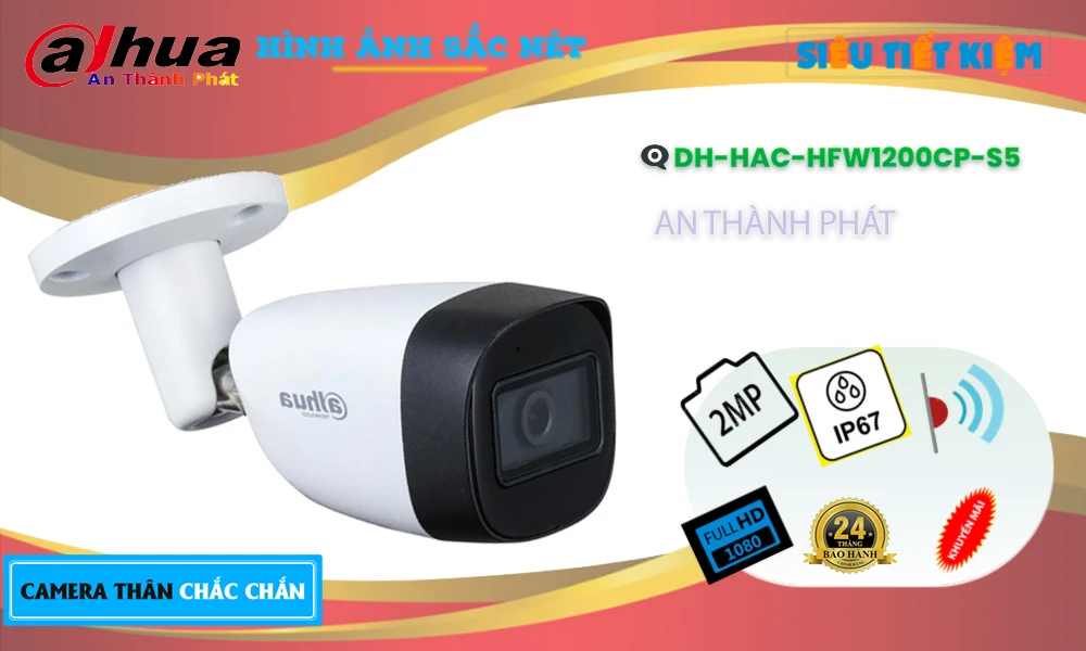 Camera An Ninh Dahua DH-HAC-HFW1200CP-S5