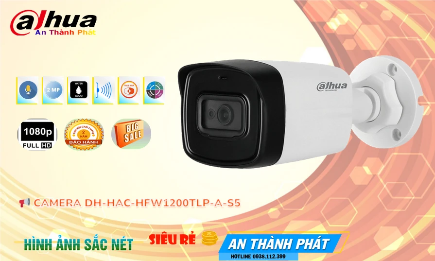 Camera Dahua DH-HAC-HFW1200TLP-A-S5