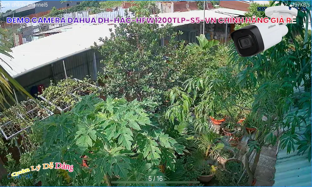 Camera DH-HAC-HFW1200TLP-S5-VN Dahua Thiết kế Đẹp ✔️