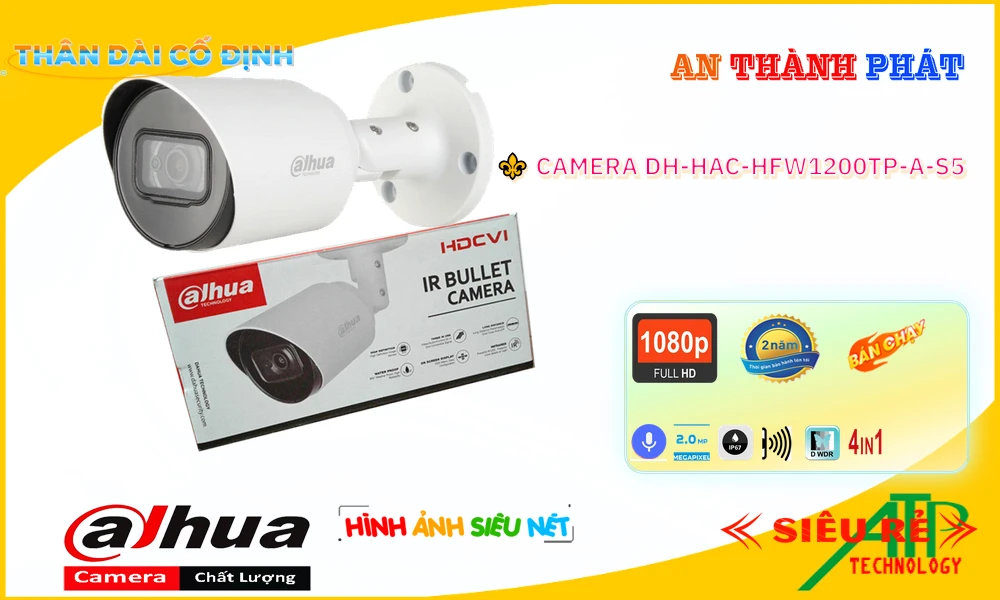 Camera DH-HAC-HFW1200TP-A-S5 Dahua ✪