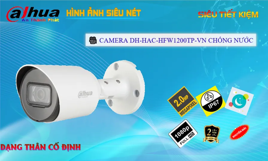 Camera An Ninh Dahua DH-HAC-HFW1200TP-VN Chức Năng Cao Cấp