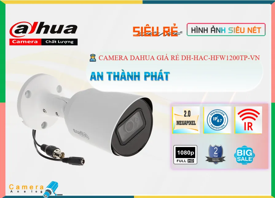 Camera An Ninh Dahua DH-HAC-HFW1200TP-VN Chức Năng Cao Cấp