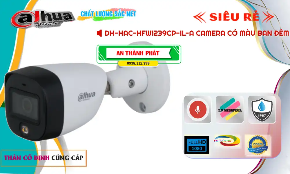 DH-HAC-HFW1239CP-IL-A Camera Dahua