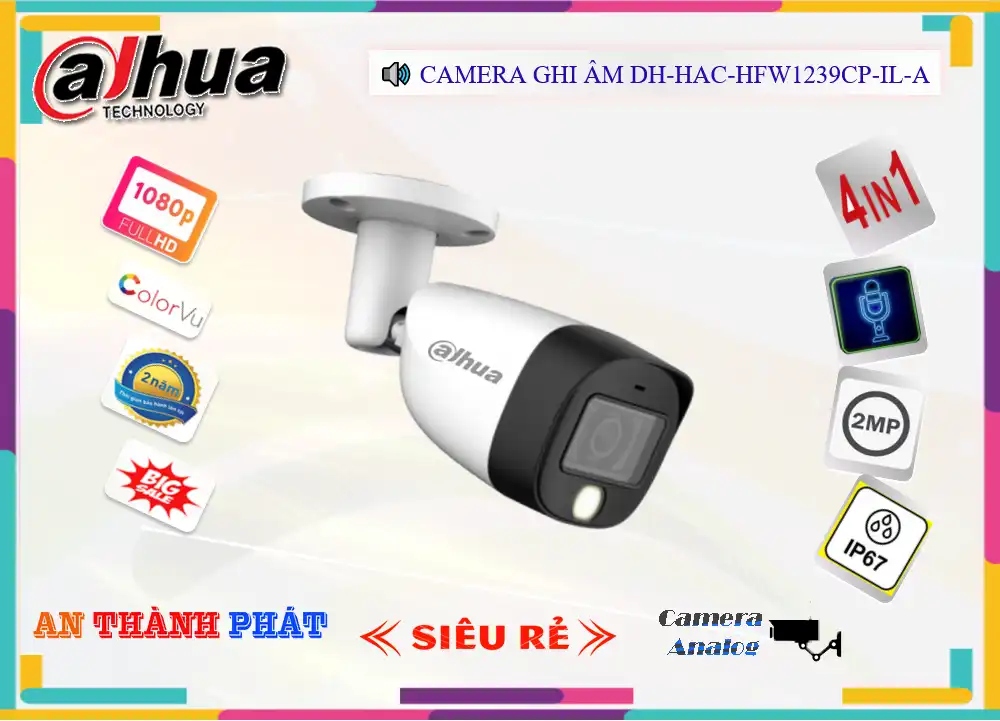 DH-HAC-HFW1239CP-IL-A Camera Dahua