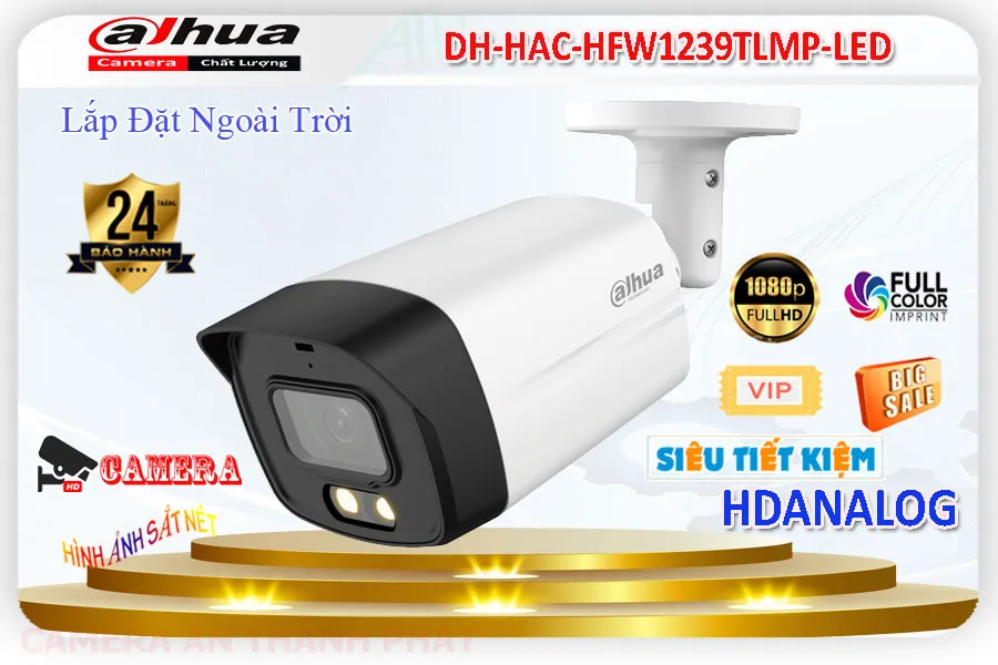 DH-HAC-HFW1239TLMP-LED camera có màu ban đêm dahua 40m