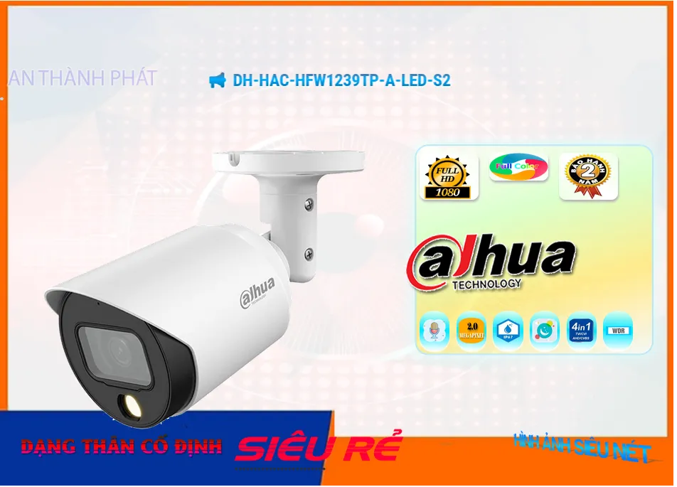 DH HAC HFW1239TP A LED S2,DH-HAC-HFW1239TP-A-LED-S2 Thiết kế Đẹp Dahua,Chất Lượng DH-HAC-HFW1239TP-A-LED-S2,Giá HD