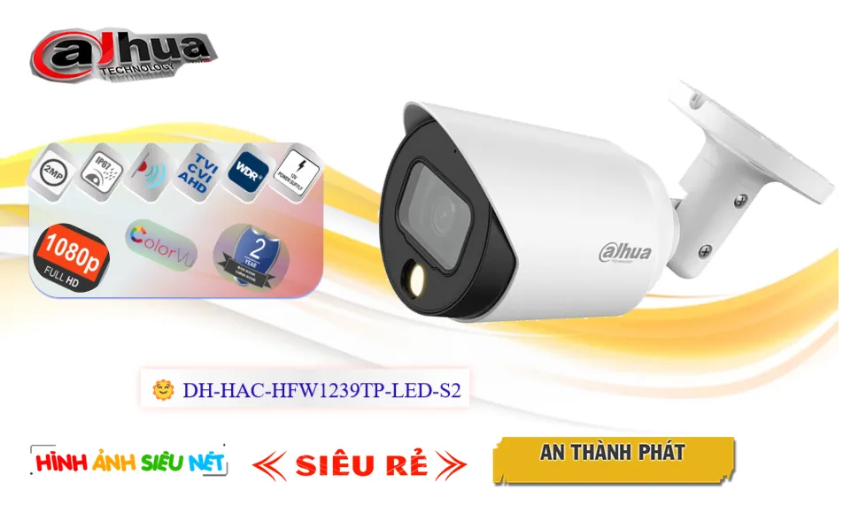 Camera Dahua DH-HAC-HFW1239TP-LED-S2