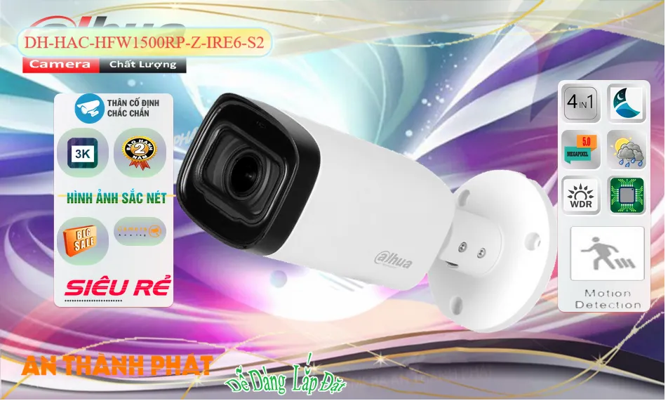 Camera Dahua DH-HAC-HFW1500RP-Z-IRE6-S2