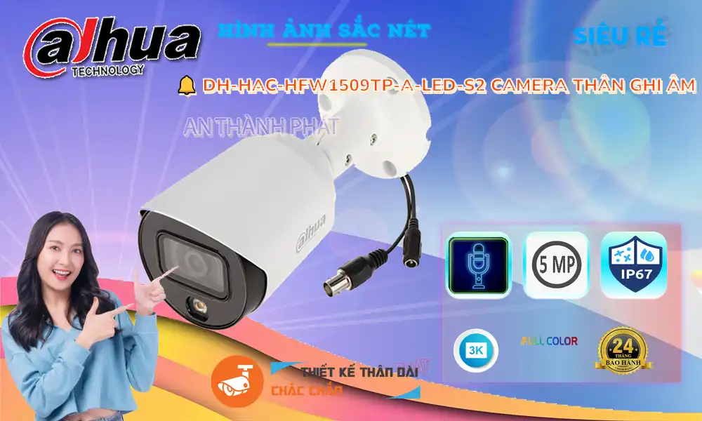 DH-HAC-HFW1509TP-A-LED-S2 Camera An Ninh Công Nghệ Mới