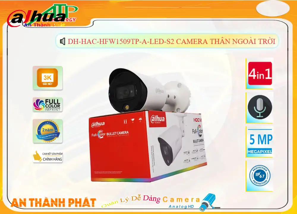 DH-HAC-HFW1509TP-A-LED-S2 Camera An Ninh Công Nghệ Mới