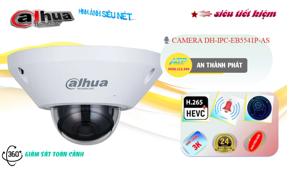 DH-IPC-EB5541P-AS Camera Dahua ❂