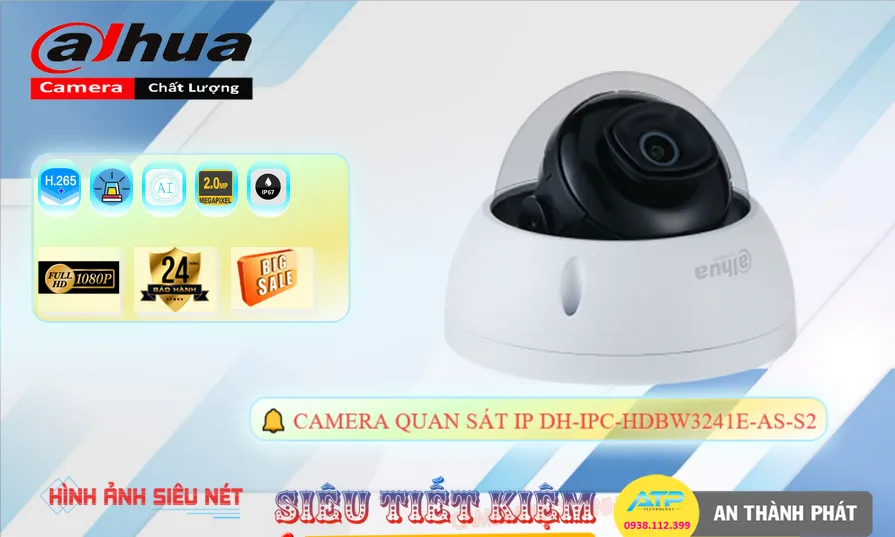 DH-IPC-HDBW3241E-AS-S2 Camera IP Dahua Full HD 1080P