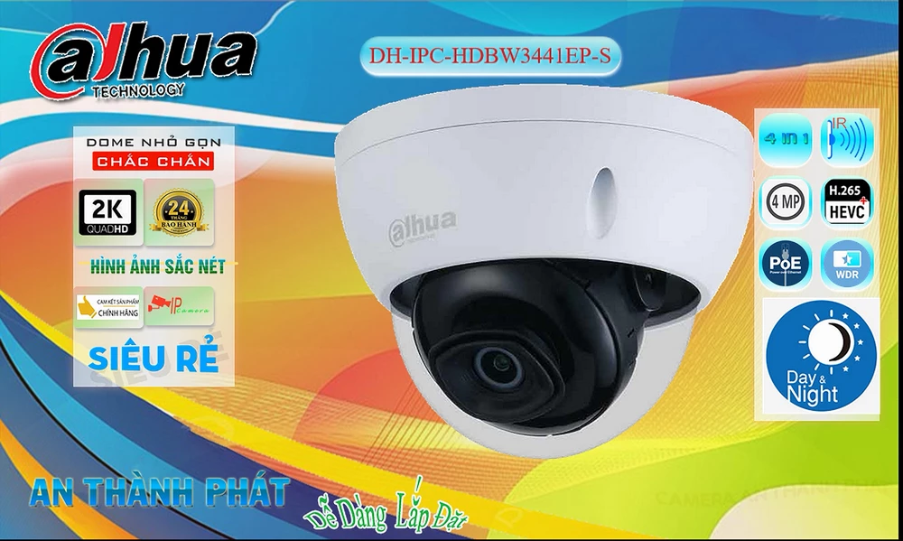 Camera Dahua DH-IPC-HDBW3441EP-S