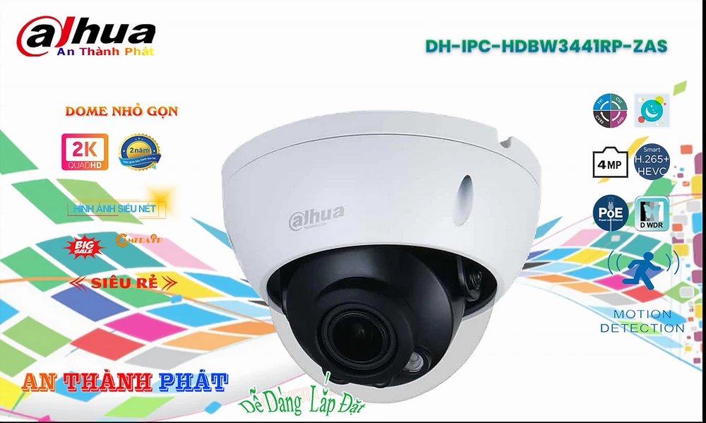 Camera Dahua DH-IPC-HDBW3441RP-ZAS
