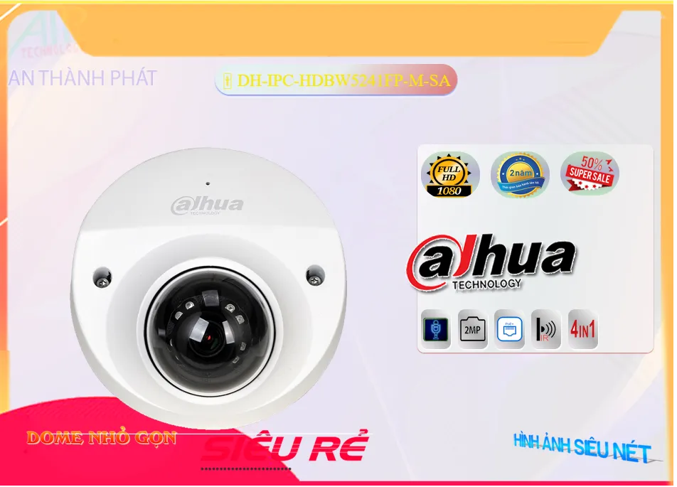 Camera Dahua DH-IPC-HDBW5241FP-M-SA,Giá DH-IPC-HDBW5241FP-M-SA,DH-IPC-HDBW5241FP-M-SA Giá Khuyến Mãi,bán