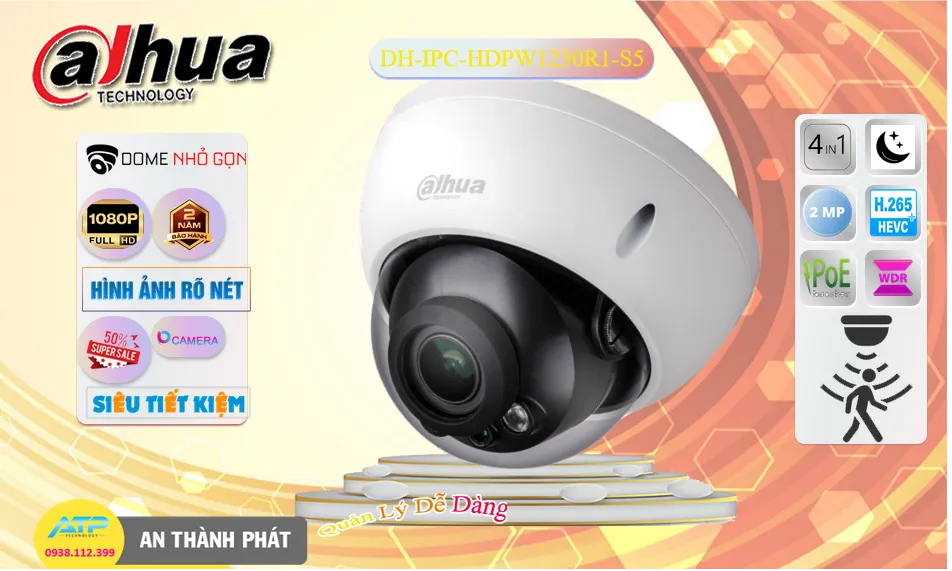 Camera Dahua DH-IPC-HDPW1230R1-S5