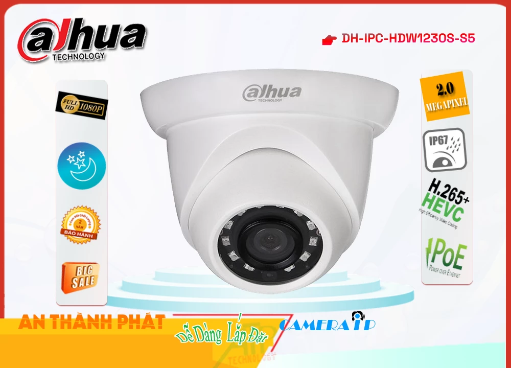 Camera Dahua Chất Lượng DH-IPC-HDW1230S-S5