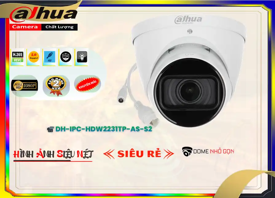 Camera Giá Rẻ Dahua DH-IPC-HDW2231TP-AS-S2