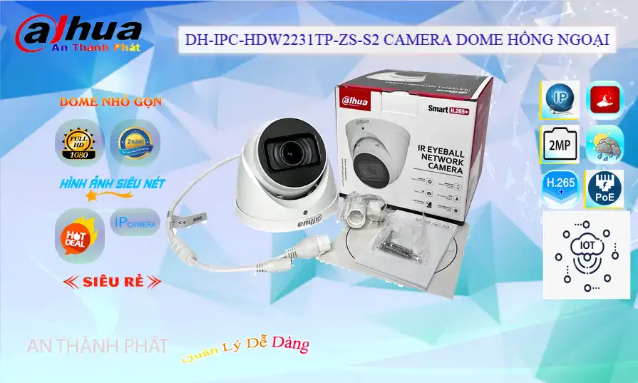 DH-IPC-HDW2231TP-ZS-S2 Siêu rẻ Dahua