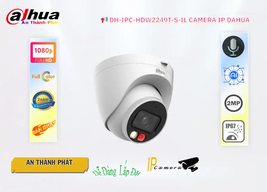 Camera DH-IPC-HDW2249T-S-IL Dahua