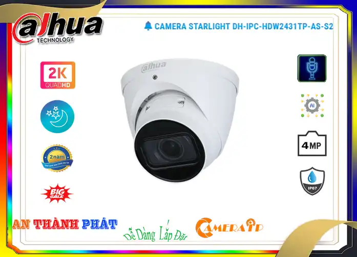 DH-IPC-HDW2431TP-AS-S2 Camera An Ninh