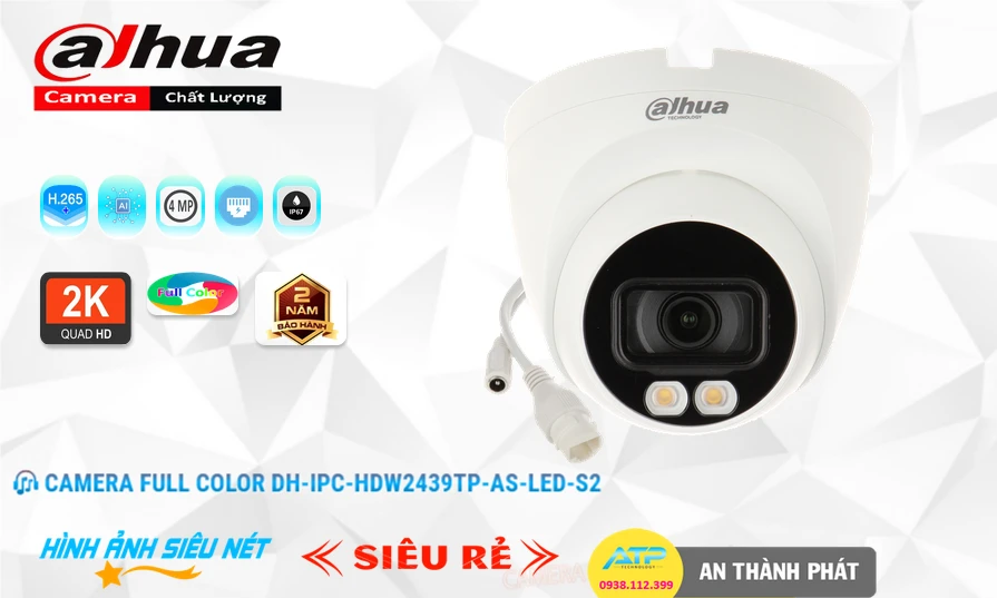 DH-IPC-HDW2439TP-AS-LED-S2 Camera Hãng Dahua Công Nghệ Mới