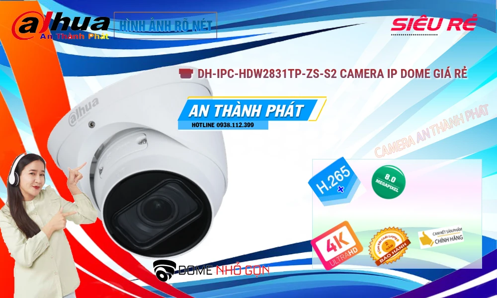 DH-IPC-HDW2831TP-ZS-S2 Camera Giá Rẻ Dahua
