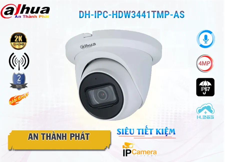 DH IPC HDW3441TMP AS,Camera Dahua IP DH-IPC-HDW3441TMP-AS,Chất Lượng DH-IPC-HDW3441TMP-AS,Giá Công Nghệ POE