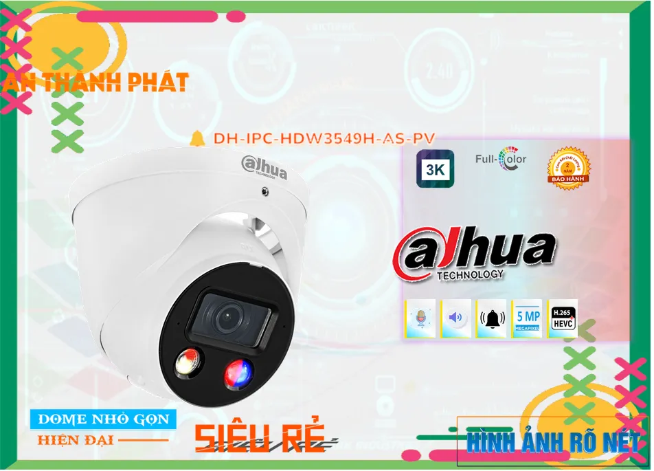 Camera Dahua DH-IPC-HDW3549H-AS-PV,thông số DH-IPC-HDW3549H-AS-PV,DH IPC HDW3549H AS PV,Chất Lượng