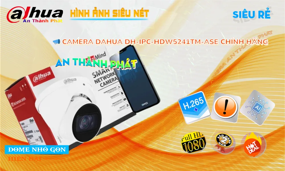 Camera Dahua Chất Lượng DH-IPC-HDW5241TM-ASE