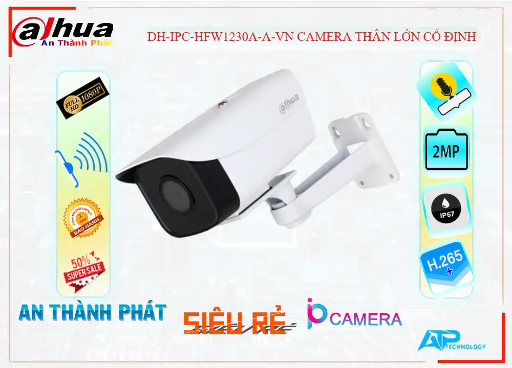 Camera Dahua DH-IPC-HFW1230A-A-VN Mẫu Đẹp