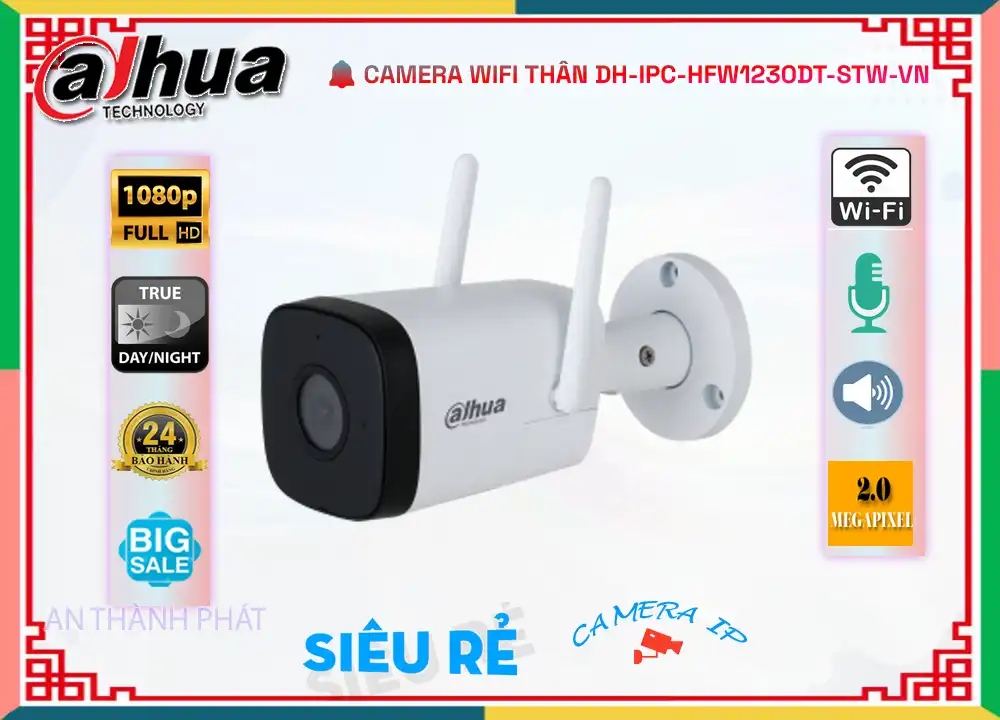 Camera DH-IPC-HFW1230DT-STW-VN Dahua Với giá cạnh tranh