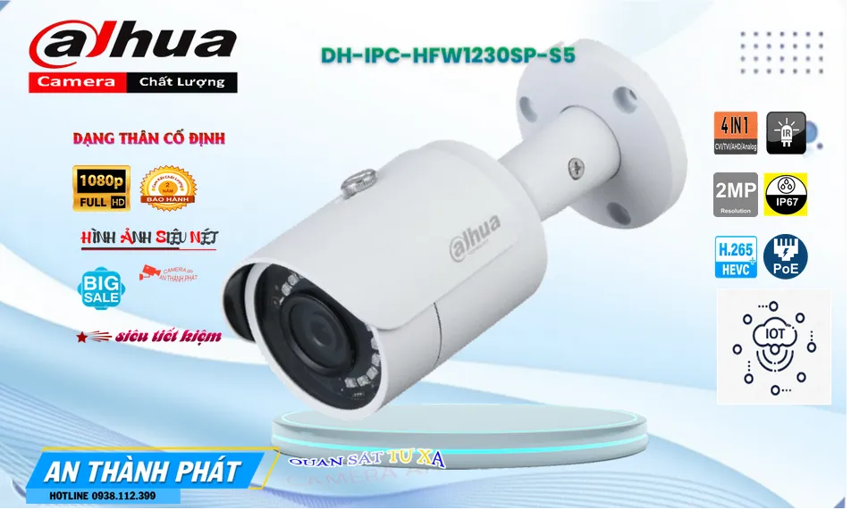 Camera Dahua DH-IPC-HFW1230SP-S5