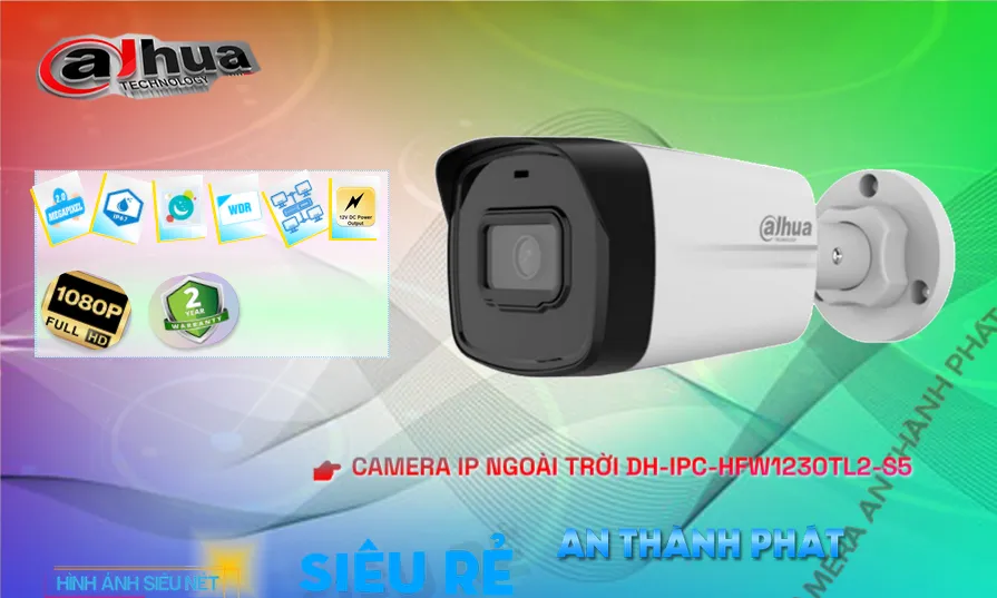 Camera Dahua DH-IPC-HFW1230TL2-S5 Mẫu Đẹp