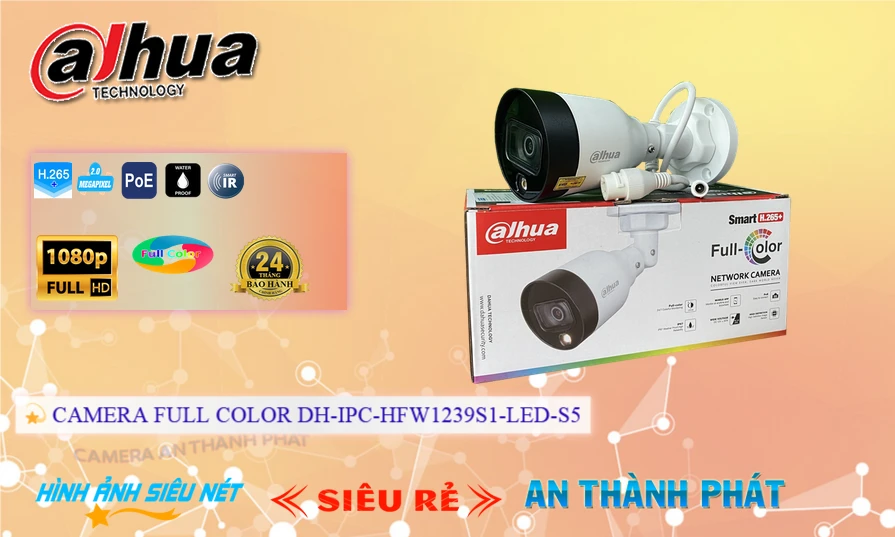 Dahua DH-IPC-HFW1239S1-LED-S5 Sắc Nét