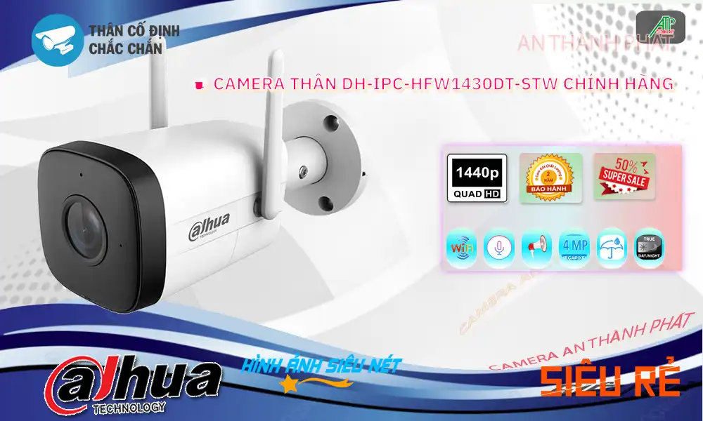 Camera Dahua DH-IPC-HFW1430DT-STW