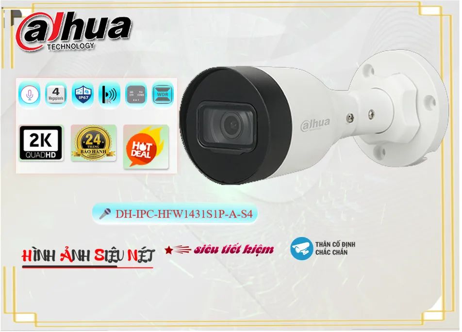 Camera Dahua DH-IPC-HFW1431S1P-A-S4